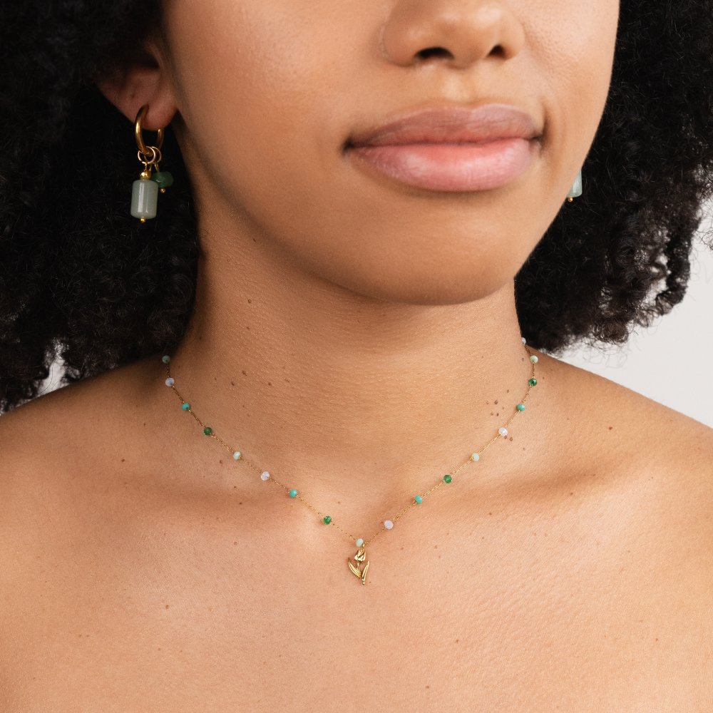 Gouden Tulpenparelketting