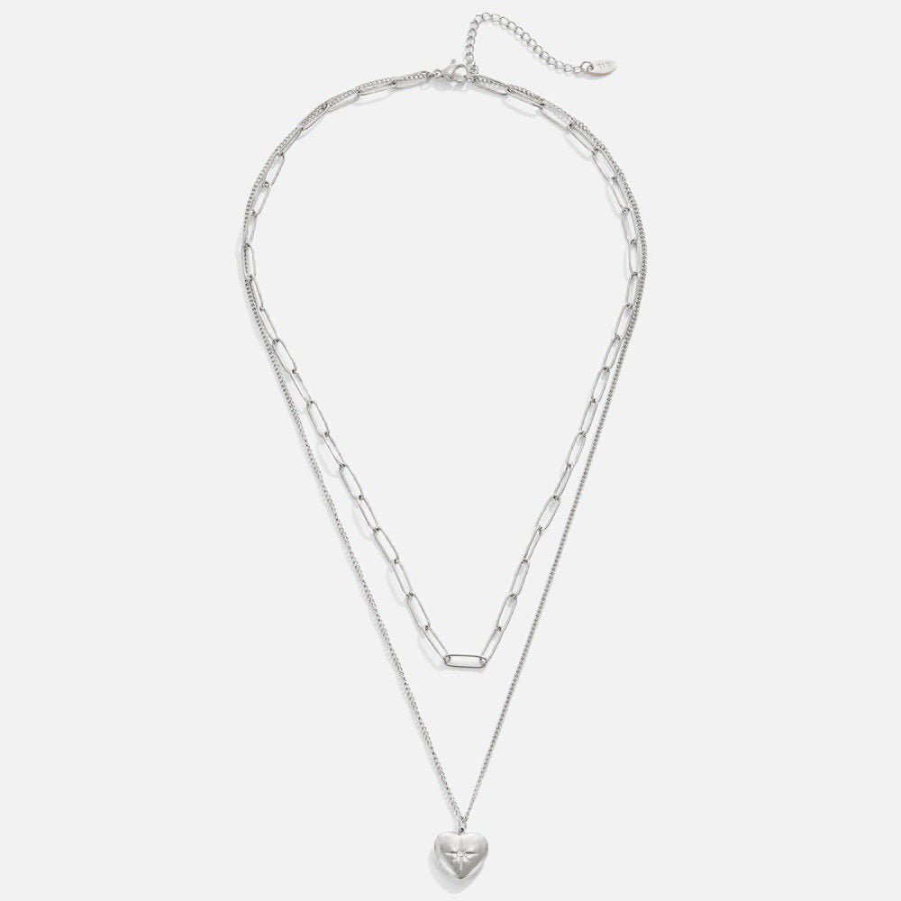 Hart & Paperclip Ketting