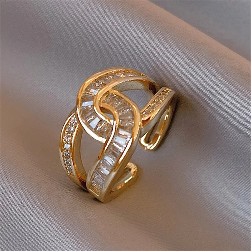 Unity - Verweven Elegante Verstelbare Ring
