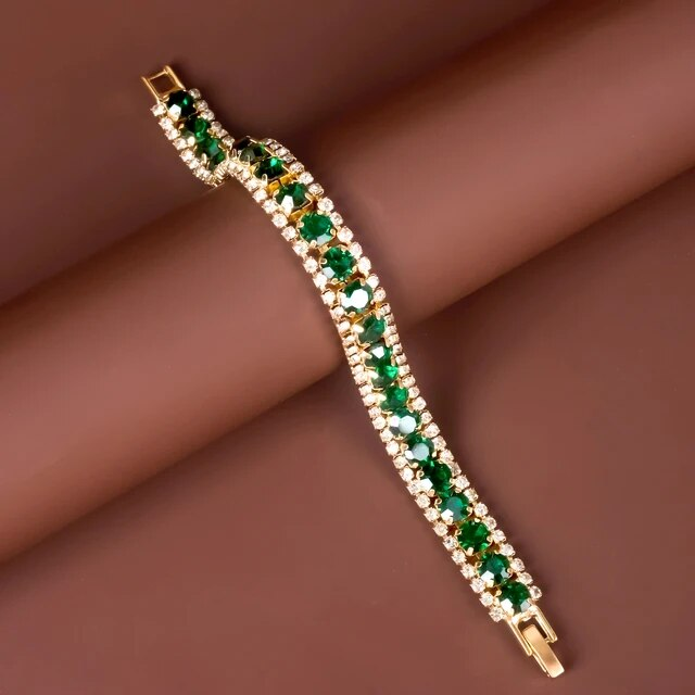 Gouden groene armband
