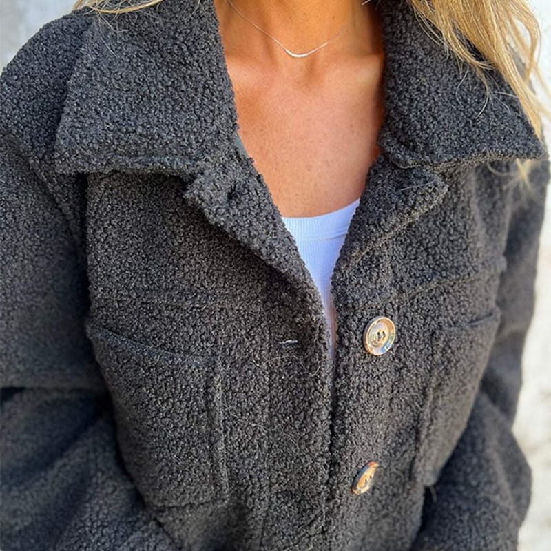Annie | Trendy jas met zachte stof