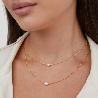 Gelaagde zoetwaterparelketting