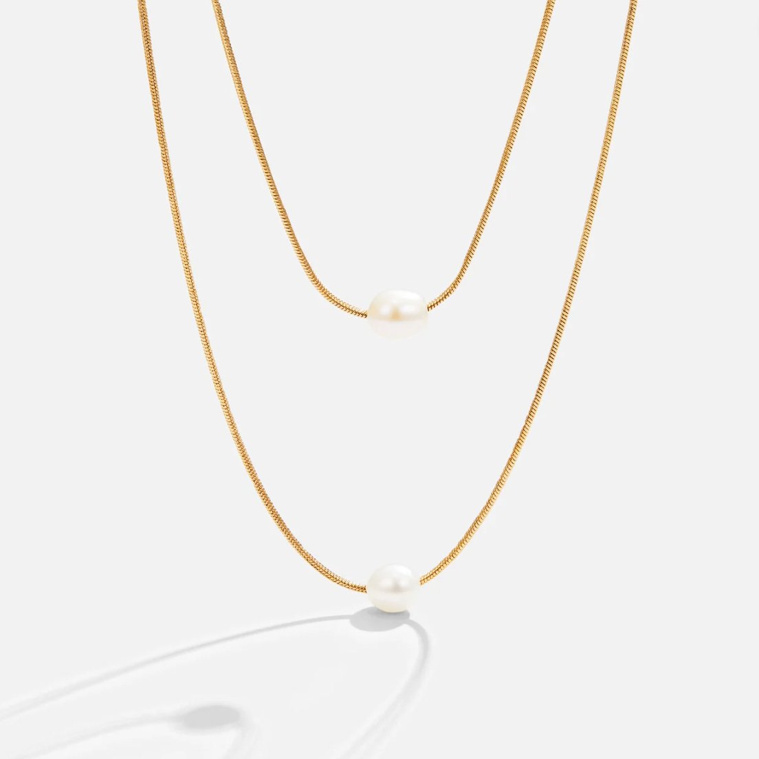 Gelaagde zoetwaterparelketting