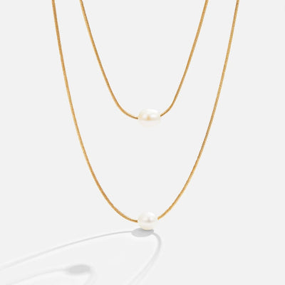 Gelaagde zoetwaterparelketting