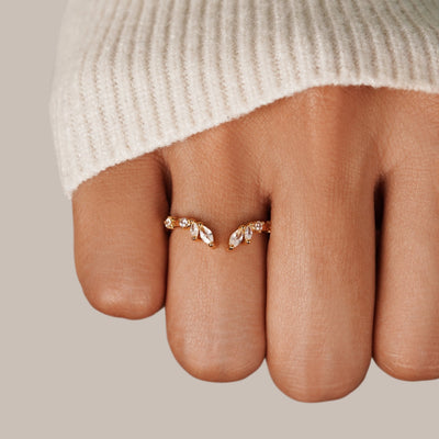 Vrede - Kristal Gouden Ring