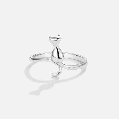Middennachtskat Silverring