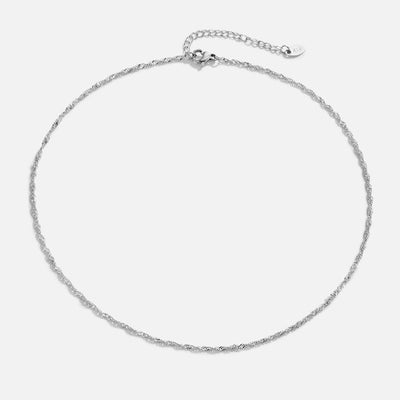 Mila Twist Zilveren Kettenhalsband