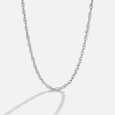 Mila Twist Zilveren Kettenhalsband