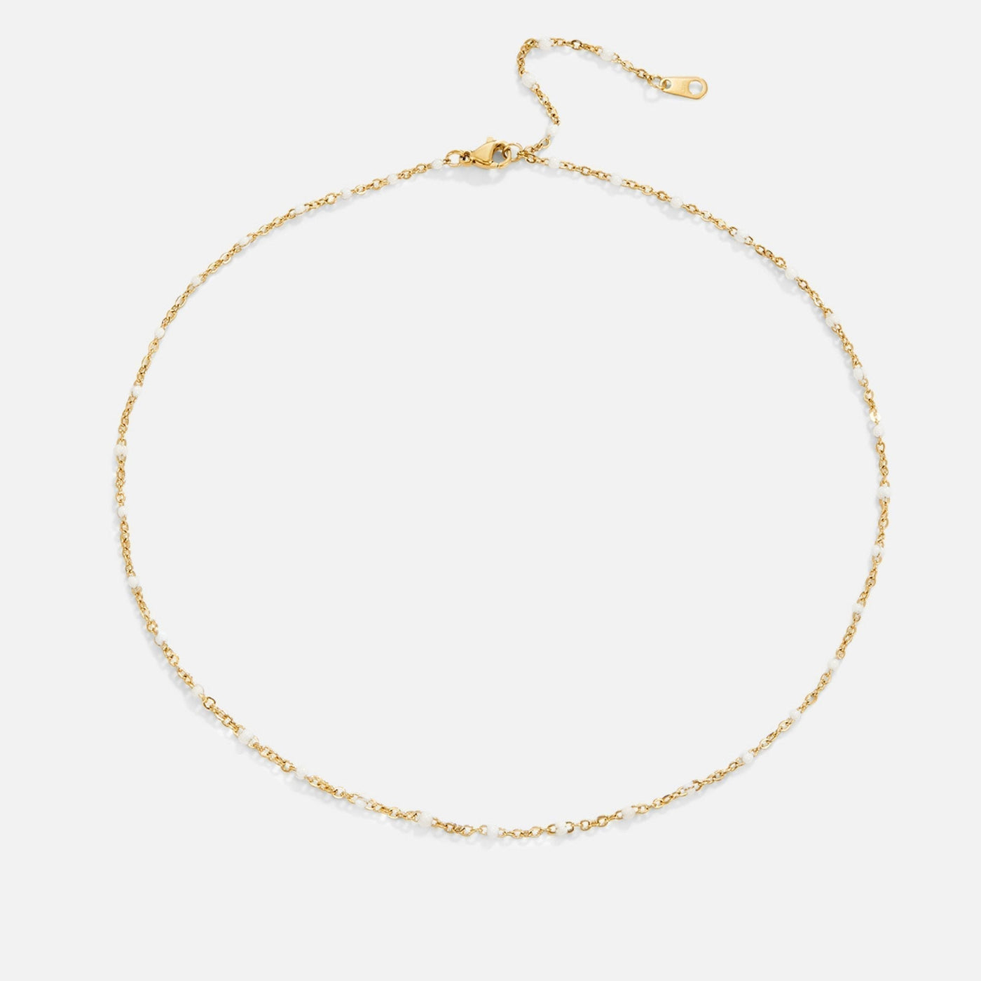 Schone witte parelketting