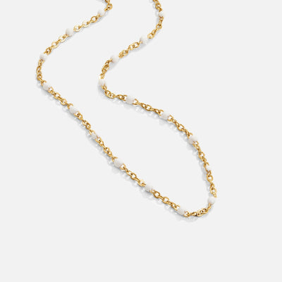 Schone witte parelketting