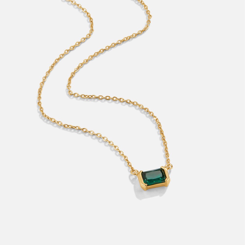 Moni Groene Smaragd-Halsband