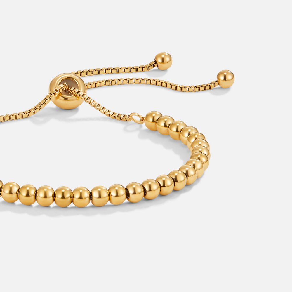 Nila Perlenarmband van Goud
