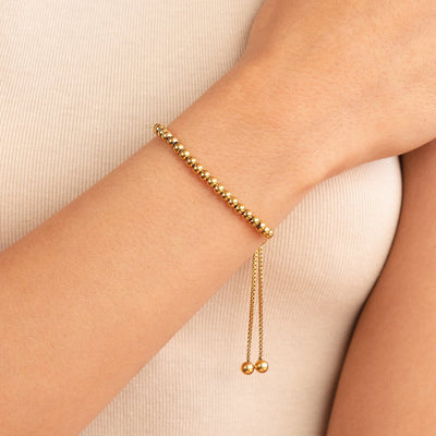 Nila Perlenarmband van Goud