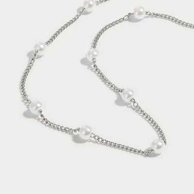 Nura Pearl 18K Zilveren Ketting