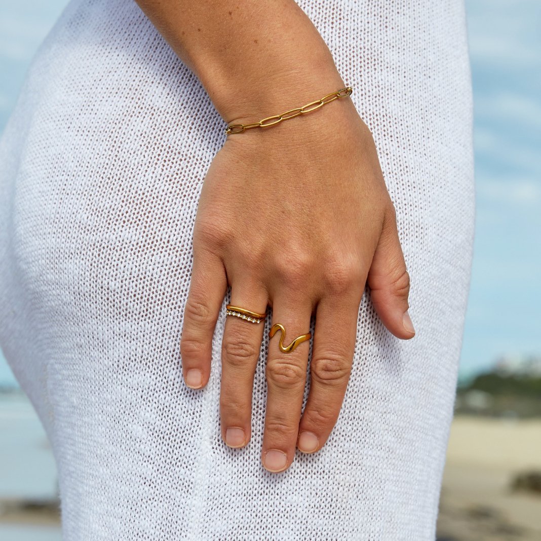 Clip Gouden Armband