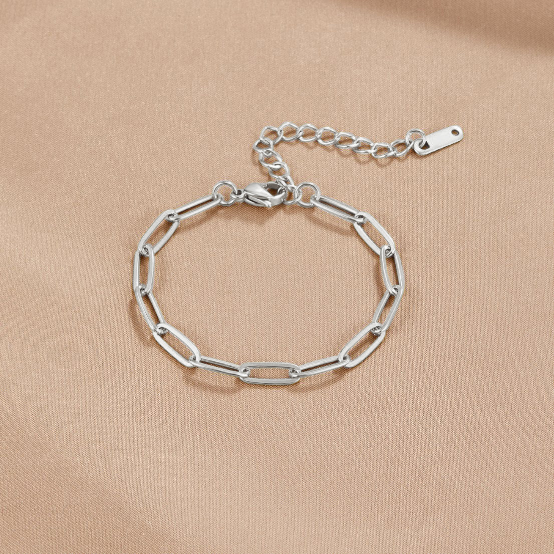 Bureauclip Zilveren Armband