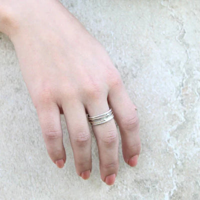 Shine - Vintage Gouden Zilverring