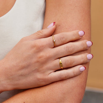 Liefde - Kristallen Hart Ring