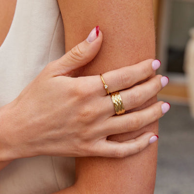 Liefde - Kristallen Hart Ring