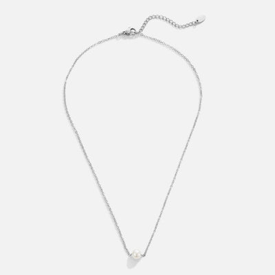 Solitaire Zilveren Parels Halsketting