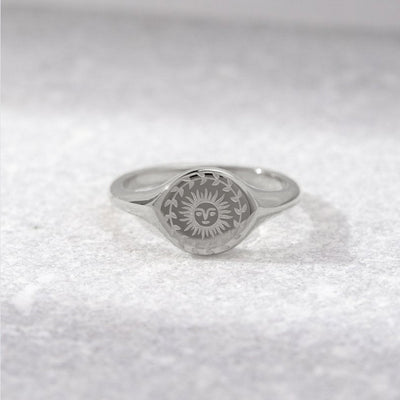 Zilveren ring voor de zomerzonnewende