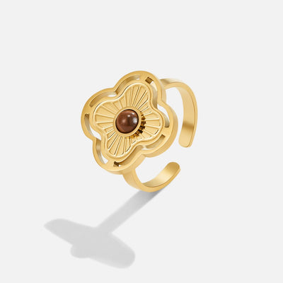Tiger Eye Geluksbloemring
