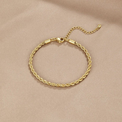 Verdraaide Chic Gouden Armband