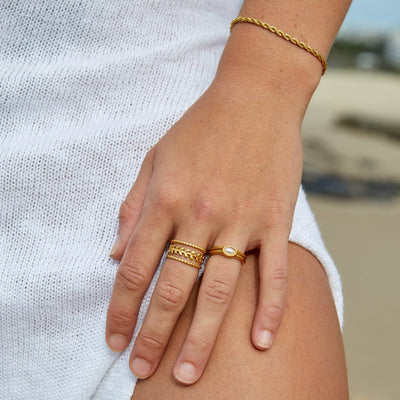 Verdraaide Chic Gouden Armband