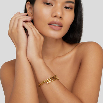 Verdraaide Gouden Armband