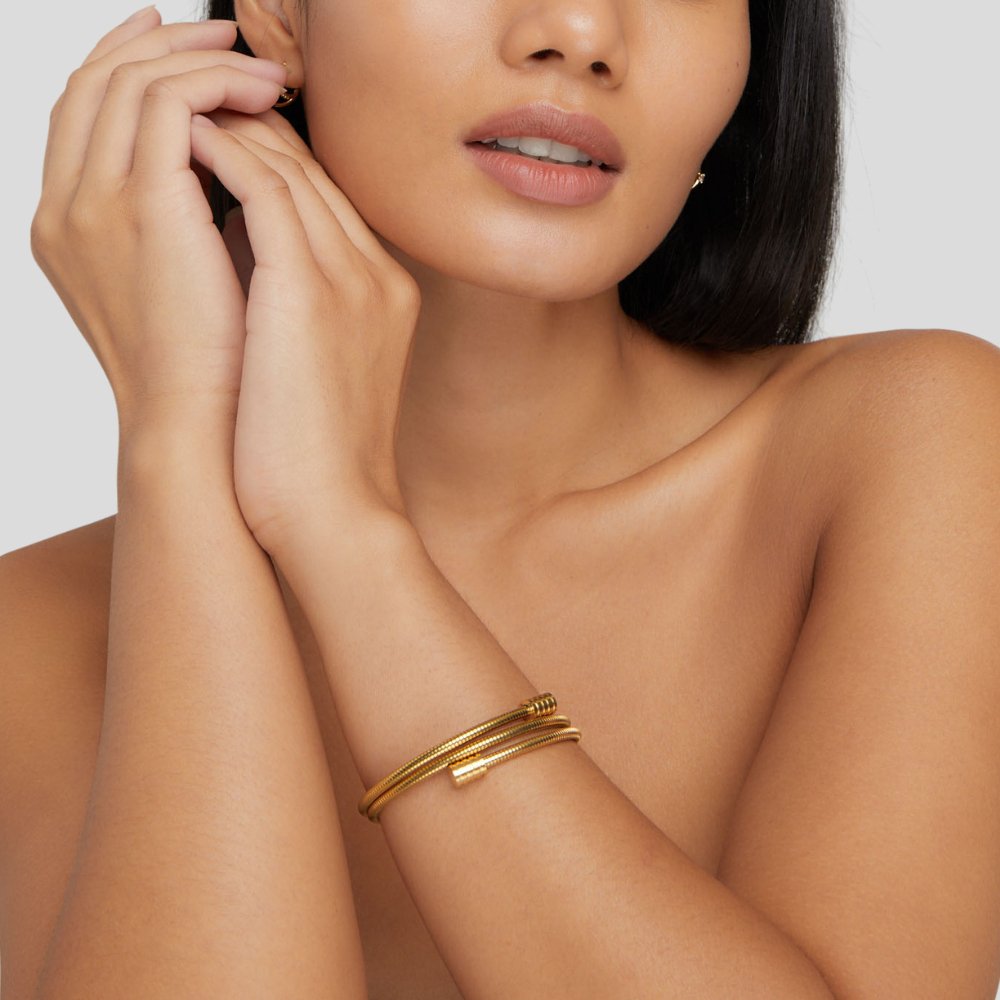Verdraaide Gouden Armband