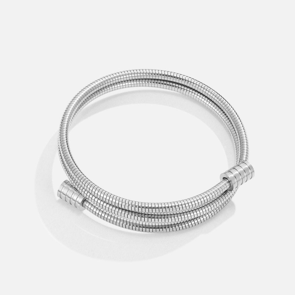 Verdraaid Zilverarmband