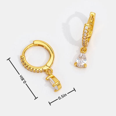 Premium Kristall Gouden Oorbellen