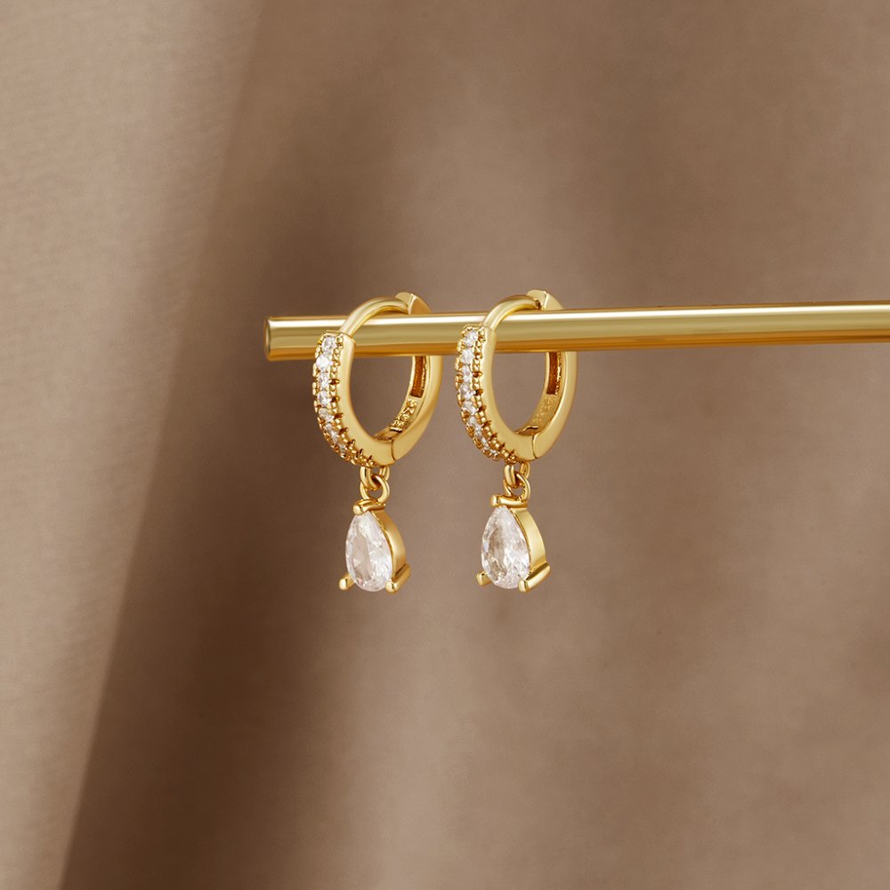 Premium Kristall Gouden Oorbellen