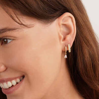 Premium Kristall Gouden Oorbellen
